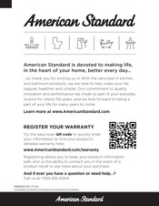 American Standard Colony Pro TU075508 Manual Del Propietário