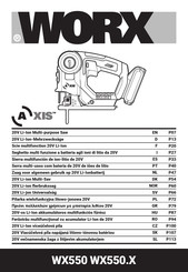 Worx AXIS WX550.X Manual Original
