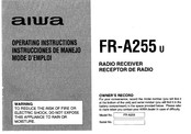 Aiwa FR-A255U Instrucciones De Manejo