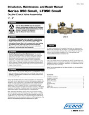 Watts FEBCO 850 Pequeno Serie Manual De Instalación & Mantenimiento