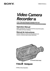 Sony Handycam CCD-TR440E Manual De Instrucciones