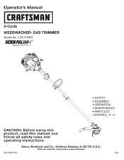 Craftsman Incredi-pull WEEDWACKER 316.791860 Manual Del Operador