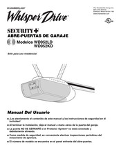 Chamberlain Whisper Drive Security + WD952LD Manual Del Usuario