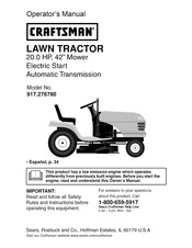 Craftsman 917.276780 Manual Del Operador