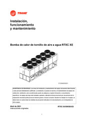Trane RTXC 160XE Instalación Funcionamiento Y Mantenimiento