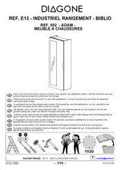 Gautier DIAGONE ADAM E13-002 Instrucciones De Montaje