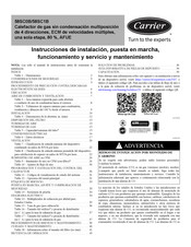 Carrier 58SC1B Manual De Instrucciones