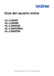 Brother HL-L2460DWXL Guía Del Usuario Online