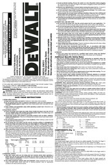 DeWalt DW311K Manual De Instrucciones