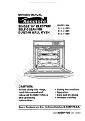 Kenmore 911.41066 Manual Del Usuario