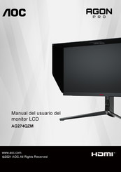 AOC AGON PRO AG274QZM Manual Del Usuario