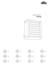 Frico Champ CPF12 Instrucciones Originales