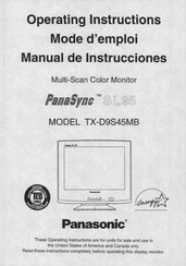 Panasonic TX-D9S45MB Manual De Instrucciones