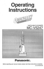 Panasonic QUICKDRAW MC-V5247 Instrucciones De Operación