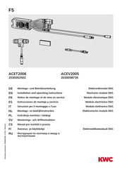 KWC ACEV2005 Instrucciones De Montaje Y Servicio