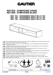 Gautier SYMPHONIE B39-708 Instrucciones De Montaje