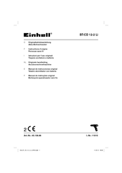 EINHELL BT-CD 12-2 Li Manual De Instrucciones Original