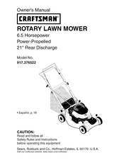 Craftsman 917.376522 Manual Del Usuario