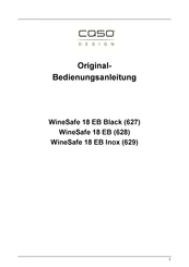 CASO DESIGN WineSafe 18 EB Inox 629 Manual Del Usuario