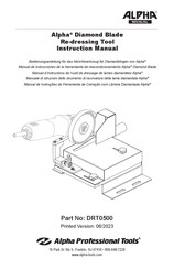 Alpha Professional Tools DRT0500 Manual De Instrucciones