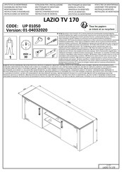 Dedeman LAZIO TV 170 UP 01050 Instrucciones De Montaje