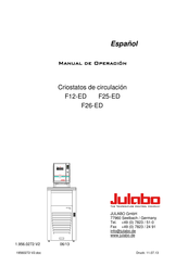 Julabo F12-ED Manual De Operación