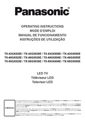 Panasonic TX-49GX555E Manual De Funcionamiento