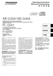 Pioneer XR-J25M Manual De Instrucciones