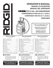 RIDGID MOBILAIR OF60150HV Manual Del Operador