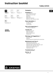 Ariston AS70C Folleto De Instrucciones