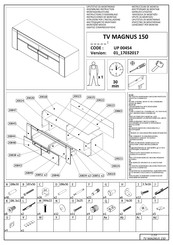 Forma Ideale TV MAGNUS 150 UP 00454 Instrucciones De Montaje