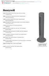 Honeywell HYF1101E4 Instrucciones De Uso