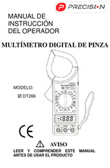 Syscom PRECISION DT266 Manual De Instrucción Del Operador