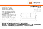 SIMON LI FURNITURE Liviana J825-832 Instrucciones De Montaje