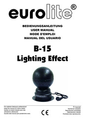 EuroLite B-15 Lighting Effect Manual Del Usuario