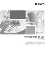 Asko OCSM8478G Instrucciones De Uso