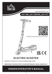 HOMCOM AA1-056V02 Manual De Instrucciones