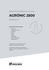 Progres AGRÓNIC 2500 Manual De Instrucciones