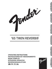 Fender 65 Twin Reverb Instrucciones De Funcionamiento