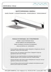 Ama Luxury Shower DEMETRA BR02QI Manual De Montaje, Uso Y Mantenimiento