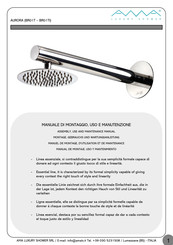 Ama Luxury Shower AURORA BR01T Manual De Montaje, Uso Y Mantenimiento