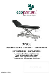 ECOPOSTURAL C7933 Instrucciones