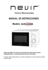 Nevir NVR-6200M Manual De Instrucciones