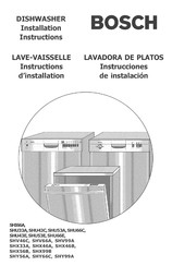 Bosch SHU66E Instrucciones De Instalación