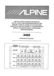 Alpine 3402 Manual De Instalación Y Operación