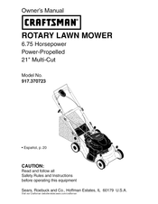 Craftsman 917.370723 Manual Del Propietário