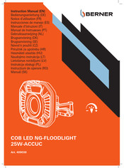 Berner COB LED NG-FLOODLIGHT 25W-ACCUC Instrucciones De Manejo