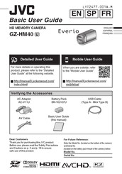 JVC Everio GZ-HM40 Guia Basica Del Usuario