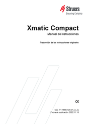 Struers Xmatic Compact Manual De Instrucciones