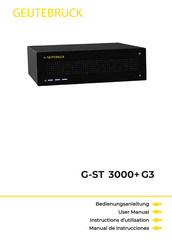 Geutebruck G-ST 3000+ G3 Manual De Instrucciones